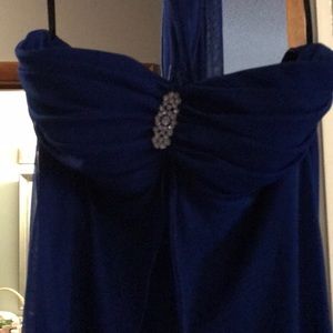Royal blue gown